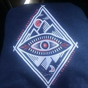 Navy blue next level apparel shirt size:L